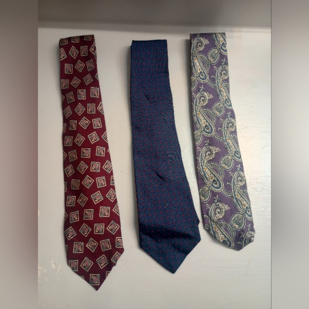 Polo Ralph Lauren Bundle Of 3 Men's Ties
